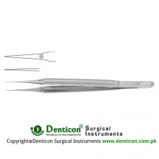 Micro Suturing Forceps With Platform Stainless Steel, 15 cm - 6" Tip Size 0.3 mm